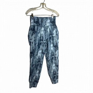 Old Navy active leggings powersoft high waisted blue 7/8 length joggers size M